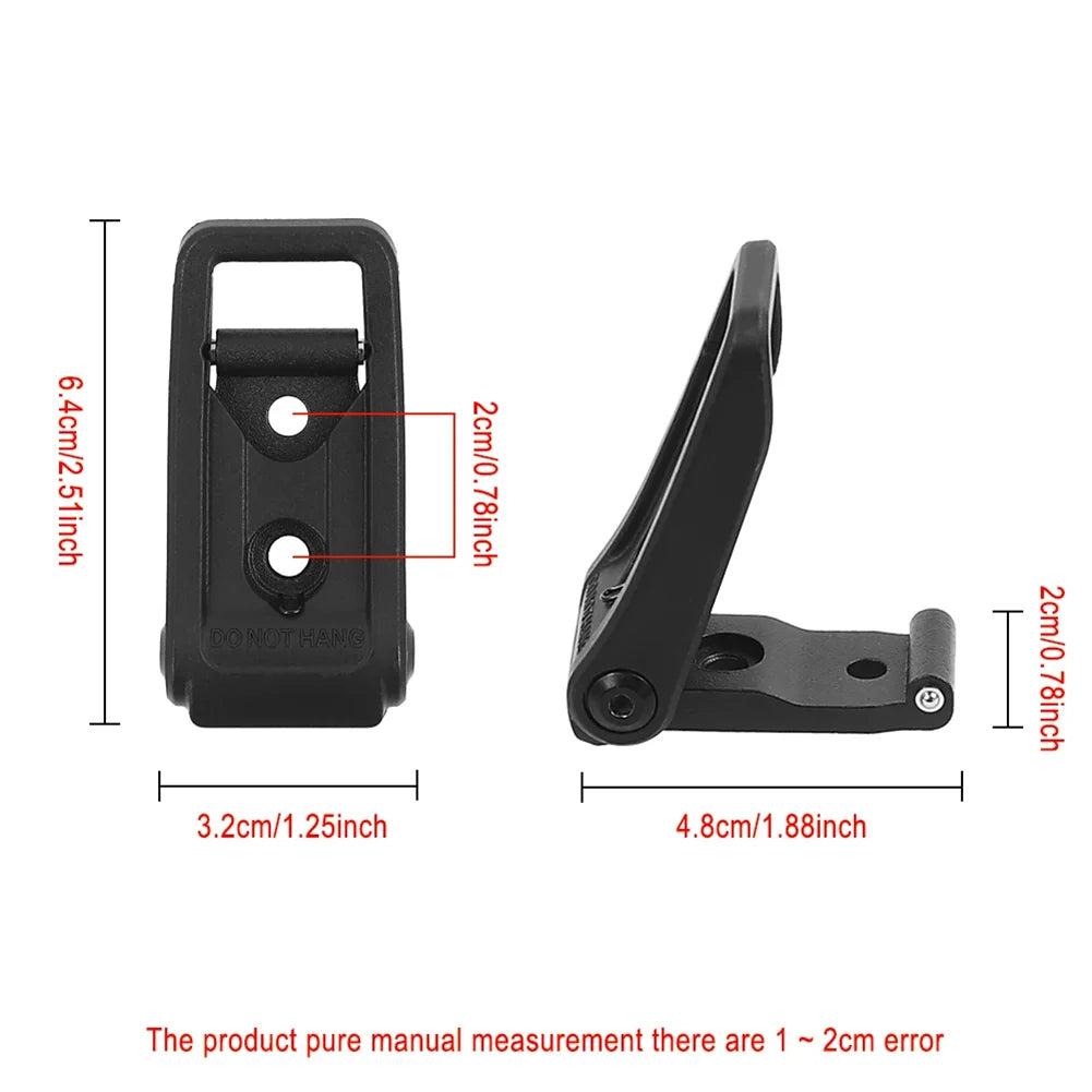 /Black /Aluminum /Alloy Hanging Ring Folding Hook For Ninebot F3 F3 Pro Max G3 Electric Scooter Secure Attachment Gear Carrier A