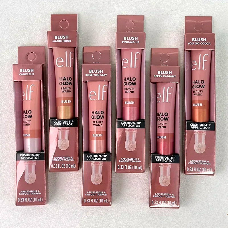 New Elf 8 Colors Liquid Blush Lasting Moisturizing Face Makeup Fruit Lip Gloss Lipstick Set Mango-Watermelon Bubblegum-Cherry