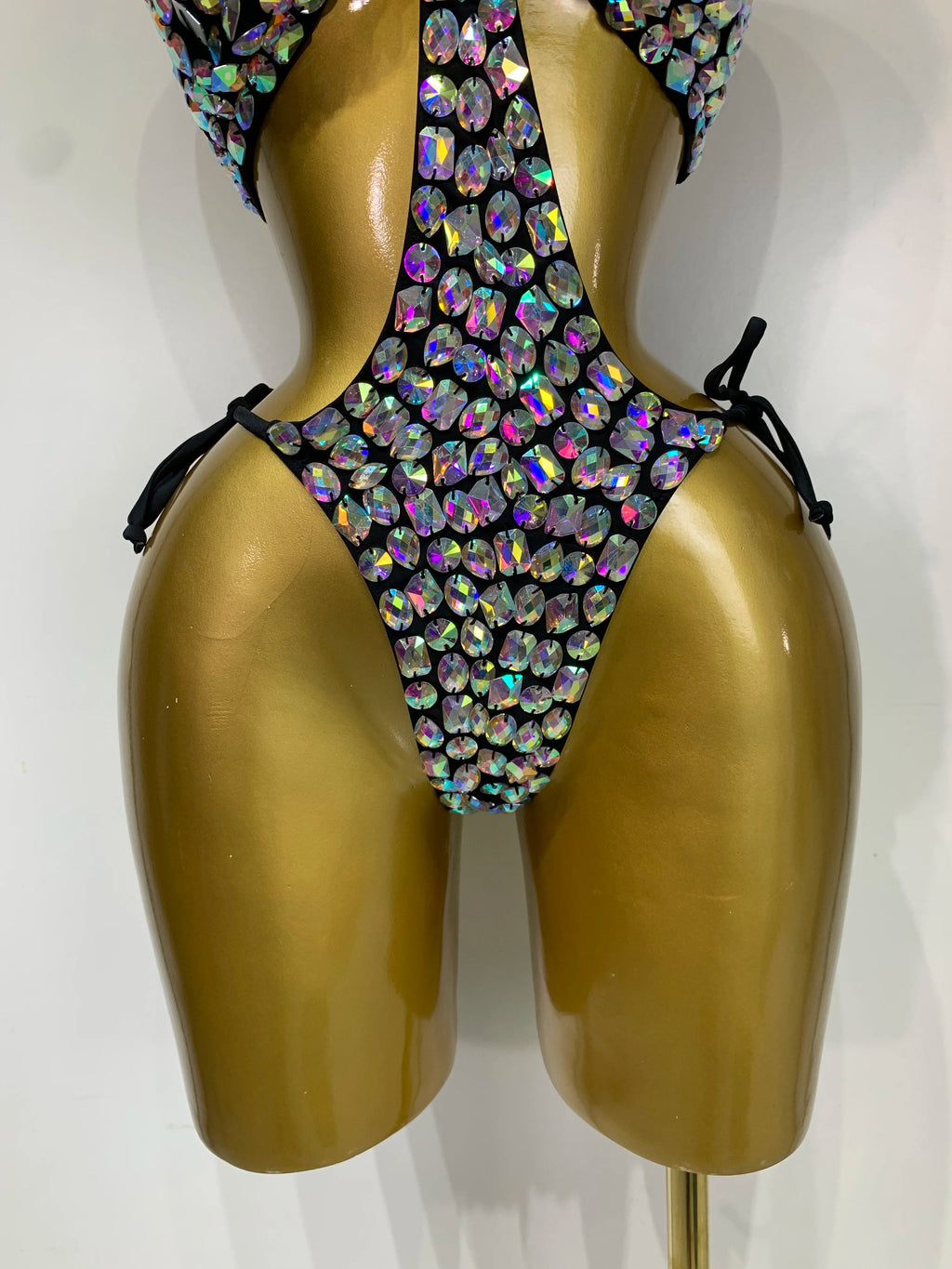 Newest Crystal Bikini Swimwear Fashion Bar Bikini Blingbling Swimwear Bikini Popular Bathingsuit Bikini Nightclub Stage Outfit