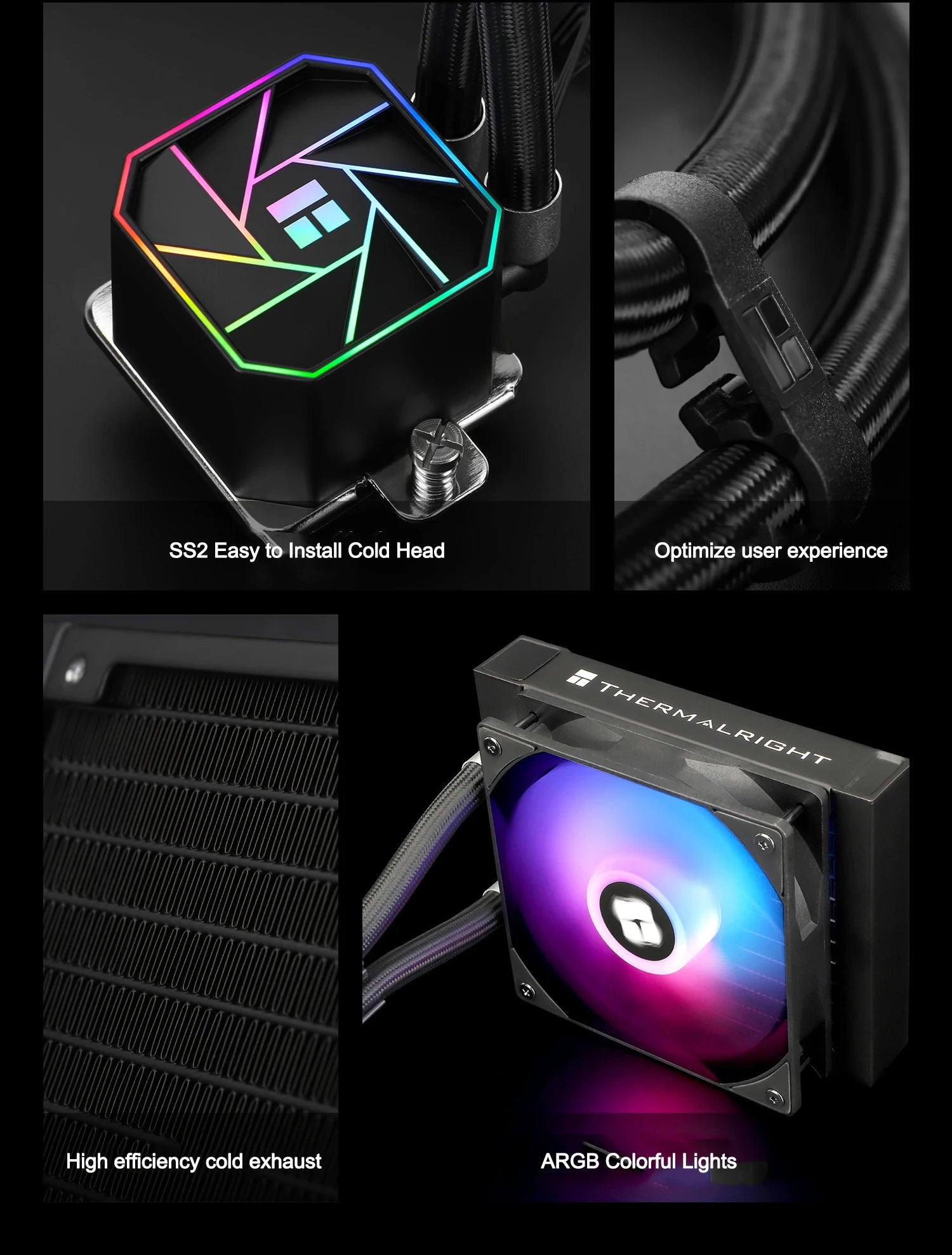 Thermalright AQUA ELITE 120 V3 ARGB CPU All In One Water-cooled 120mm Integrated AIO CPU Liquid Cooling Radiator Intel 1700 AM5