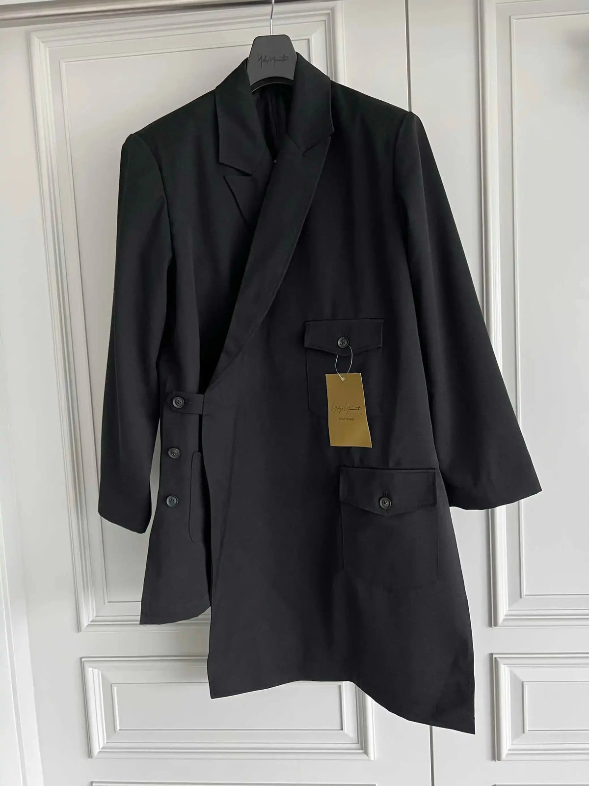 TOP-YAMAMOTO Original Design, original multi-functional deconstructed casual wool jacket, Yamamoto style coat