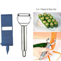 Peeler Slicer Set Kitchen Vegetable Cutter Grater Tool for Potato Carrot - Essential Kitchen Gadgets And Accessories for Cooking