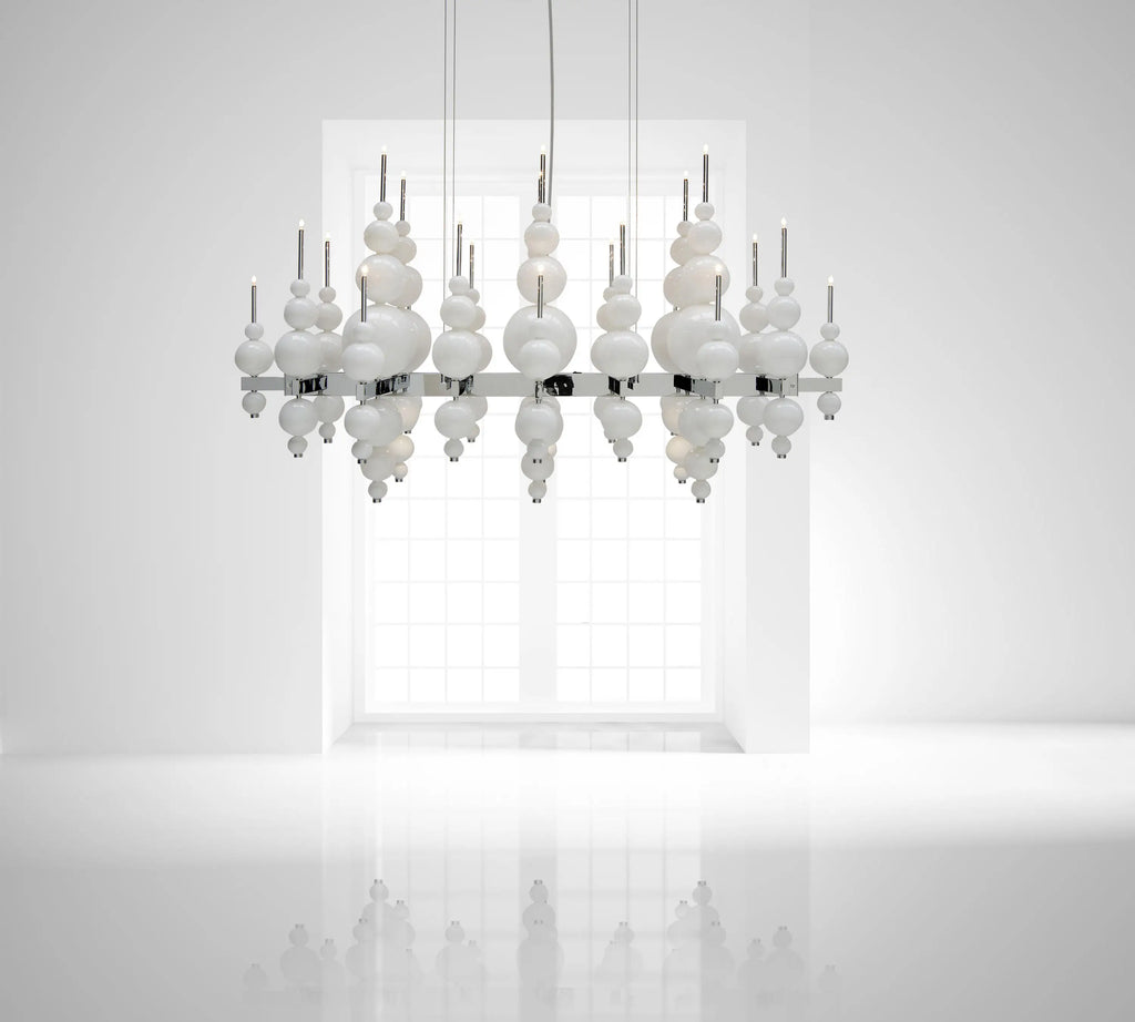 Luxury Living Room Black Chandelier Designer Tears From Moon Chandelier For Ceiling Restaurant Large Dining Table Hanging Lamp