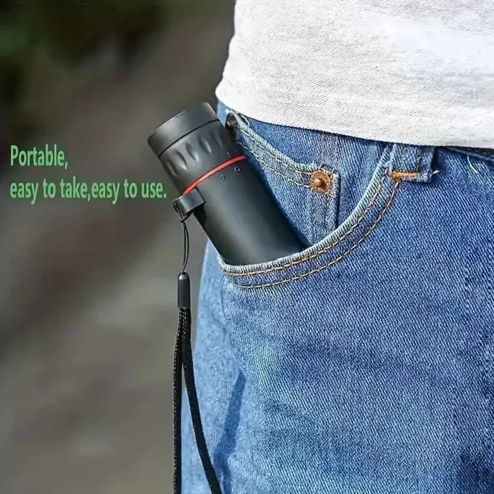 New Mini Portable 2000x25 HD Monocular Telescope With Phone Holder For Camping Hunting Birdwatching Travel Phone Photography