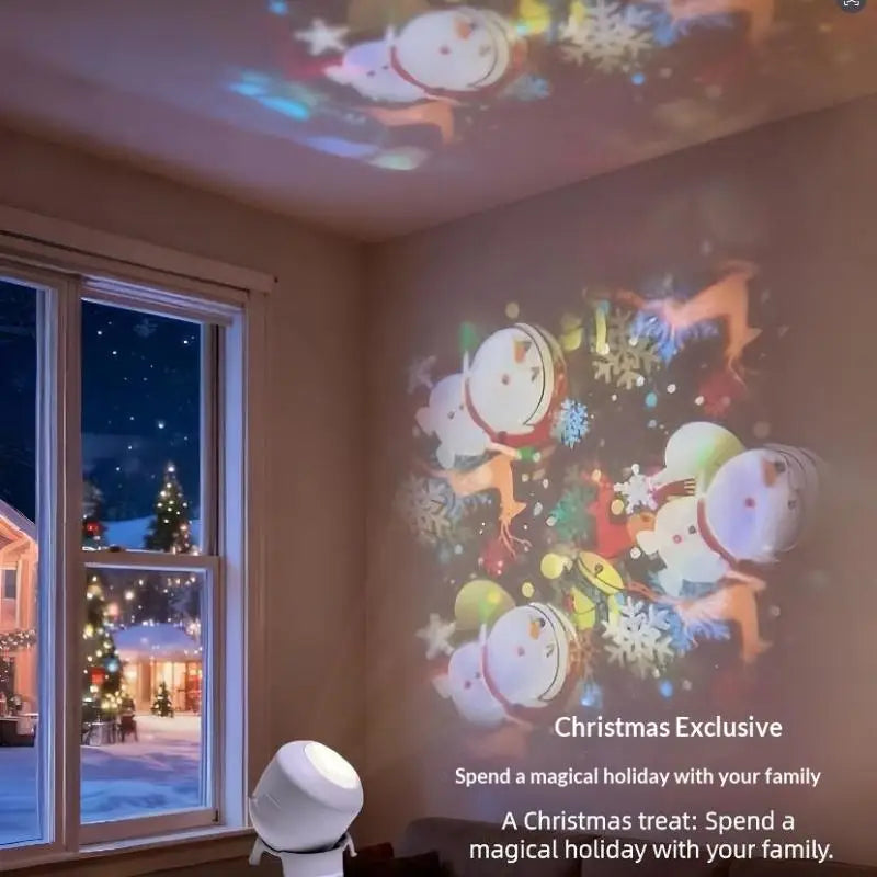 LED Projector Light, 360° Rotating Dynamic Night Light USB Ambient Light Decorative Lighting For Game,Living Room
