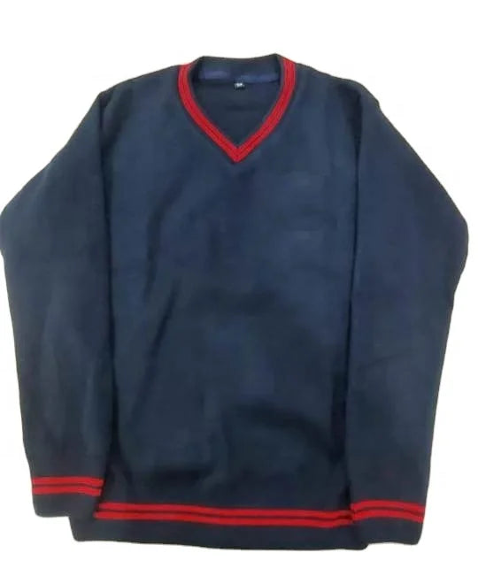 Factory Hot Sale High Quality Custom Logo Unisex Children's Knitted Acrylic Long Sleeve V Neck Comfortable School Uniform