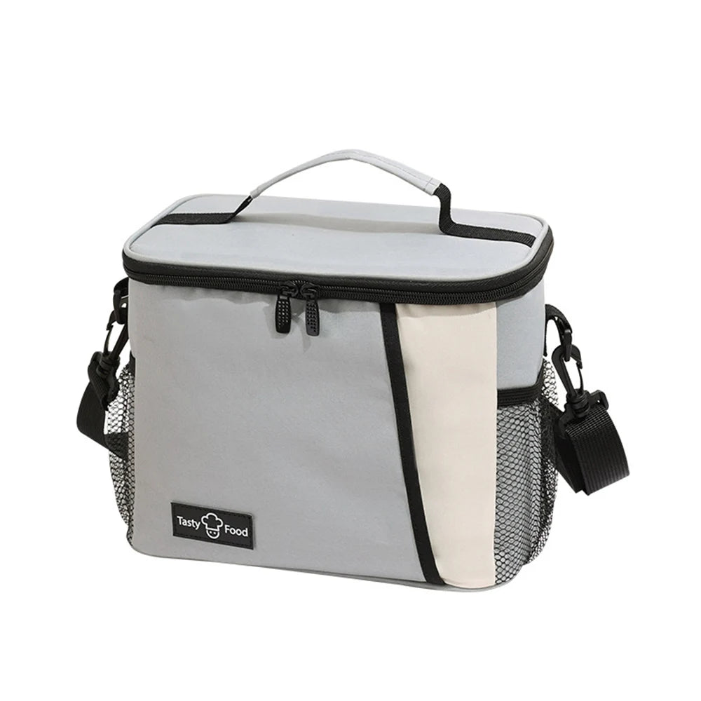 Insulated Lunch Bag Large Reusable Lunch Bags with Adjustable Shoulder Strap for Women Men, Ideal for Work, School & Outdoor Use