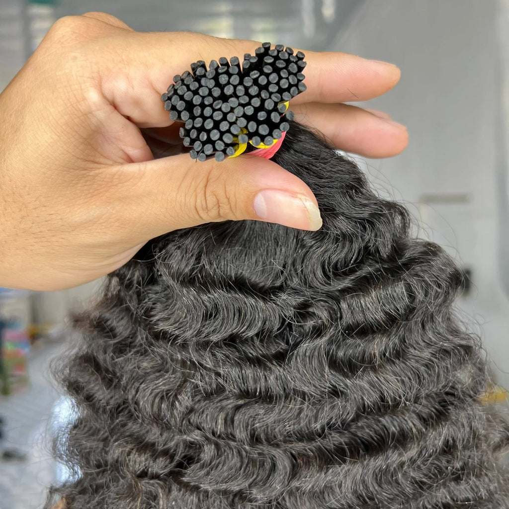 CDYHAIRVN BLACKFRIDAY 100% Virgin Cambodian Hair Extensions Burmese Raw Curly I-Tip Fast Shipping Styles