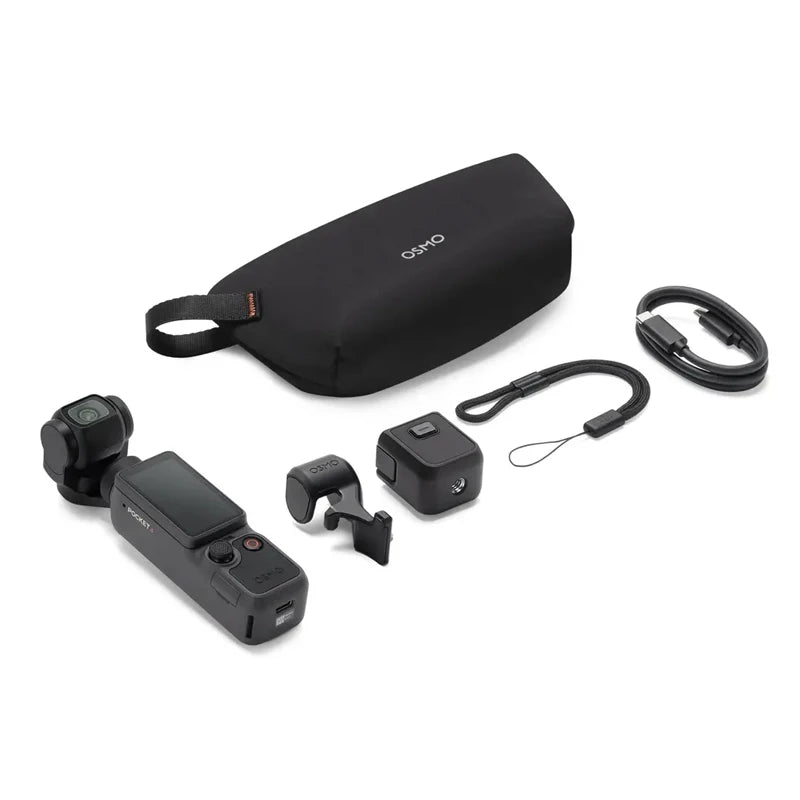 DJI Osmo Pocket 4 Vlog Pocket Gimbal Camera 1" CMOS & 4K/240fps 2× Lossless Zoom 107GB Built-In Storage & 800MB/s Transfer