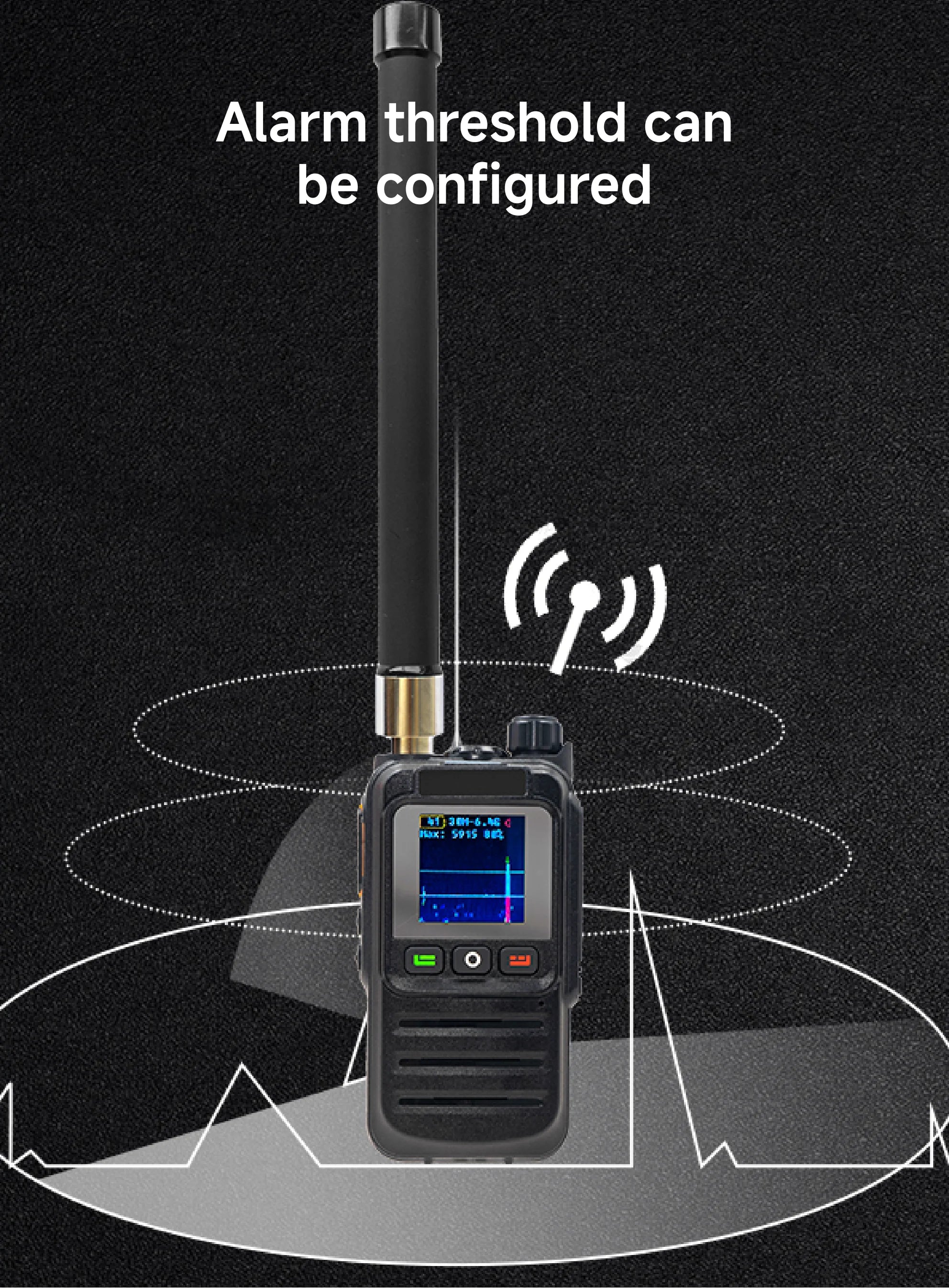 Portable Handheld Mobile Anti-Drone System Remote Control Drone Detection for Security & Protection