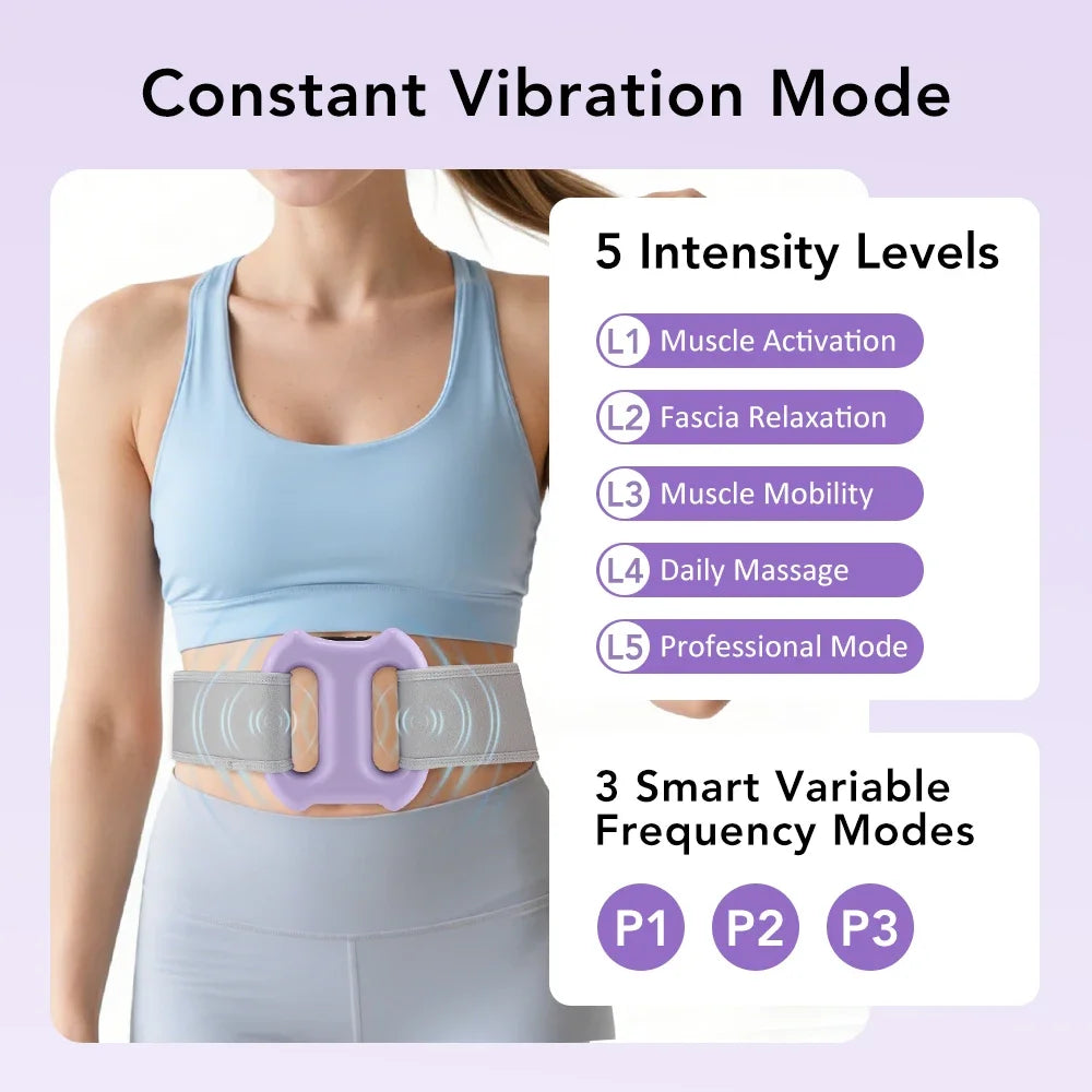 3 Mode 5 Speed Fascia Ring Massager with Strap Rechargeable Muscle Relax Body Slimming Massage Weight Lose Home Gym Deep Tissue