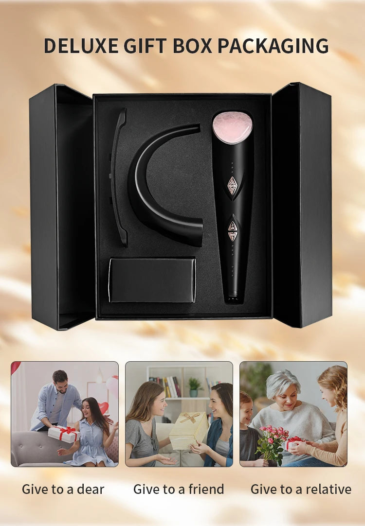 Lesen beauty Multifunction Skin care Device Pro Hot Compress Skin Care LED Light Therapy EMS Face Lifting Beauty Massager beauty