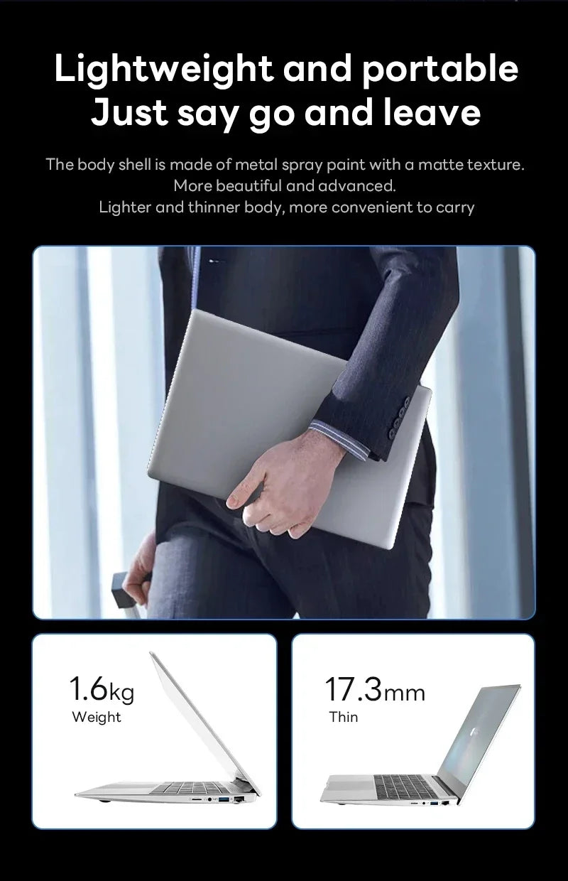NEW Core I9-10980HK Gaming Laptop 16GB RAM 1/2TB SSD Windows 11 Pro Office Portable Laptops 14.1-inch Notebook Computer PC