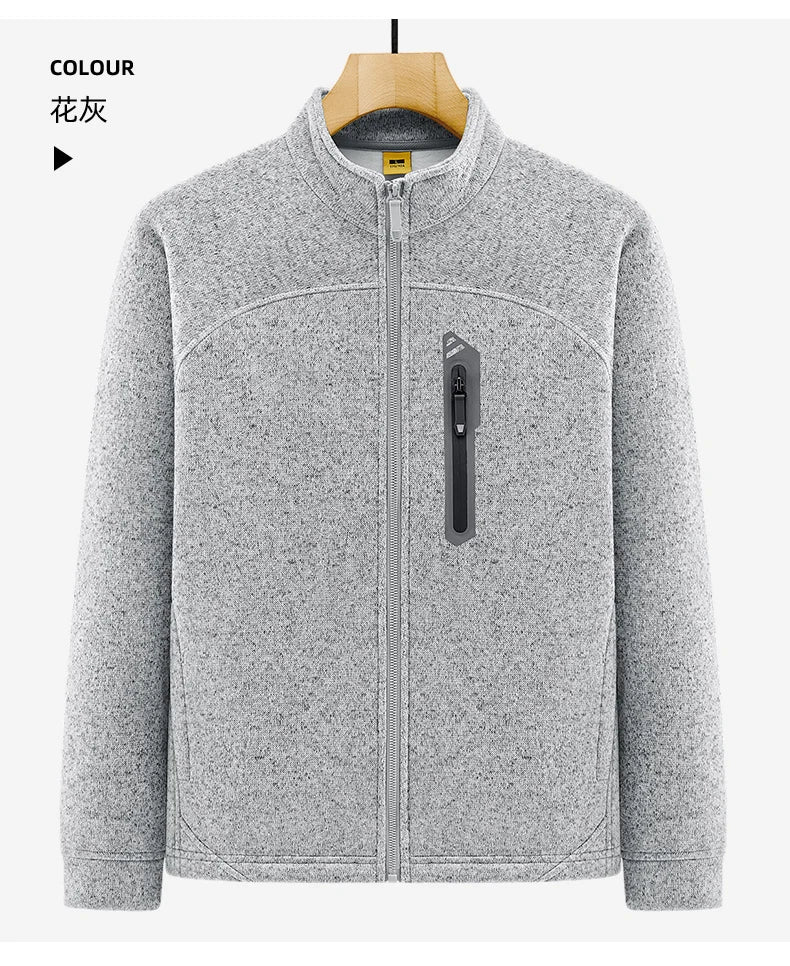 Jacket Mens M-4XL 5XL Autumn Winter New Fleece Thickening Mens Jackets High Quality Men's Casual Coats Keep Warm Jacket 26611