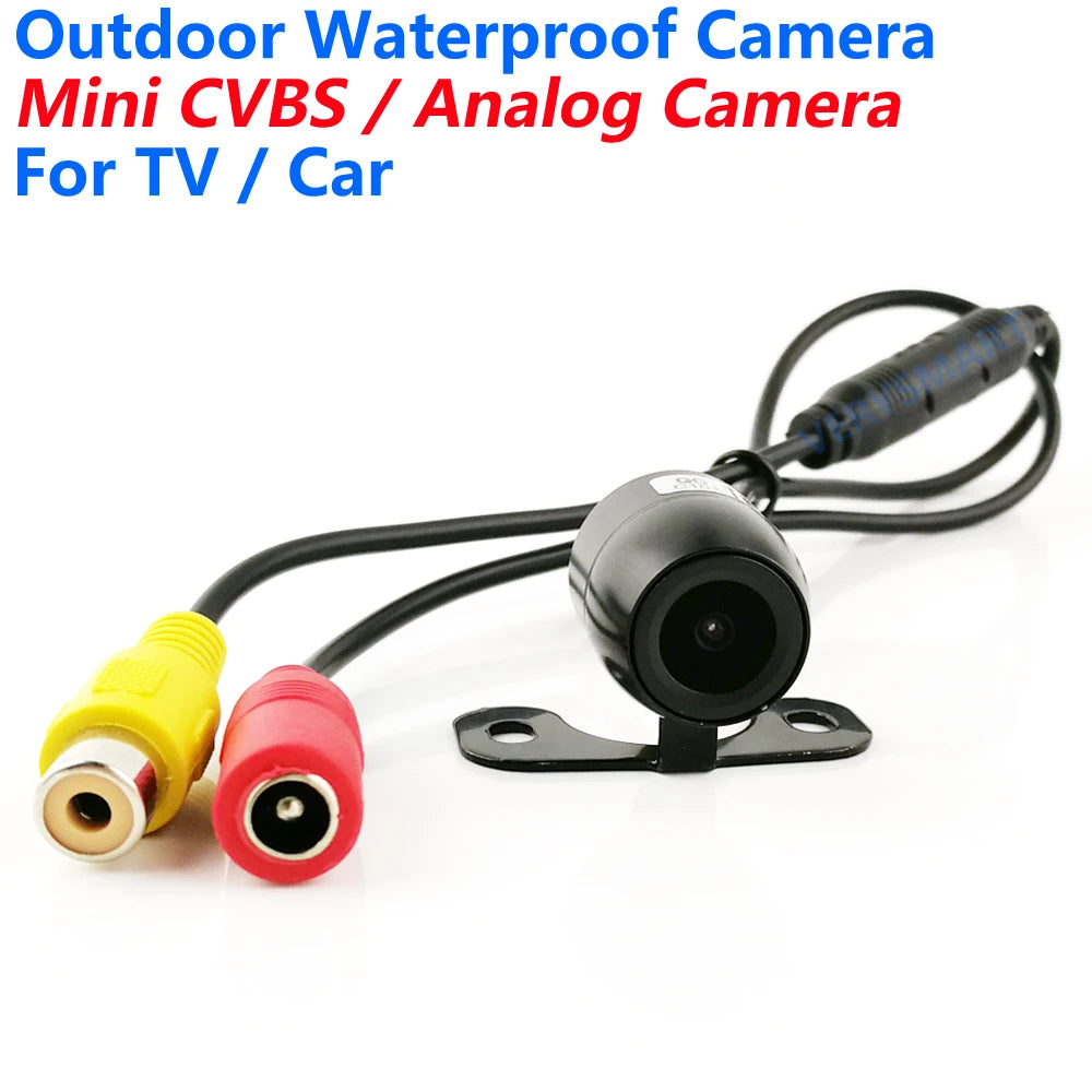 140 Degree Wide Angle CCTV Analog Camera 12V Mini Front/Rear View Security Camera Mirror Image Waterproof Car Security Cameras