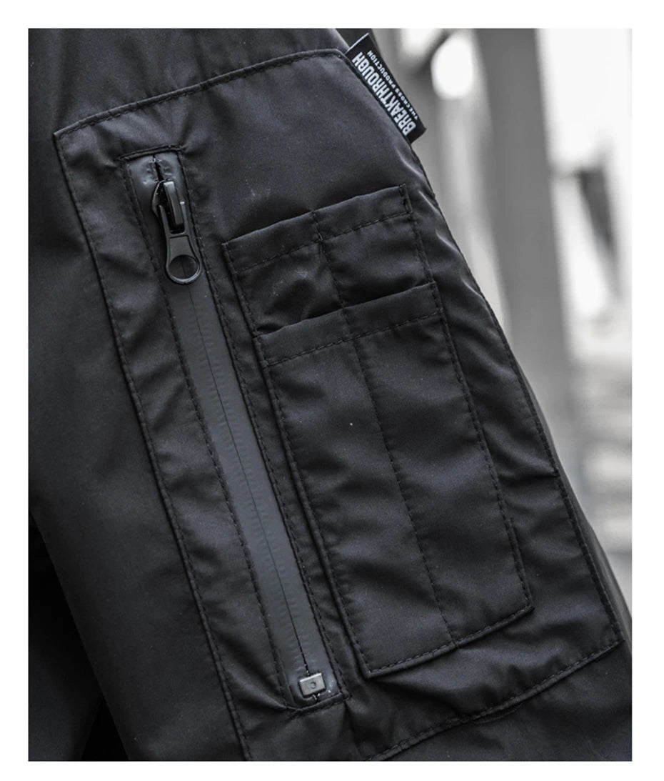 2022 Autumn Tactical Jackets Windbreaker Men Functional Techwear Mens Black Hip Hop Streetwear Waterproof Windproof Hooded Coats
