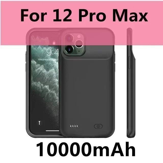 10000Mah  Battery Charger Case For iphone 14 Plus 15 Pro 12 Pro Max 11 Pro X XS XR XS Max 6 6S 7 8 Plus Battery Case Pow