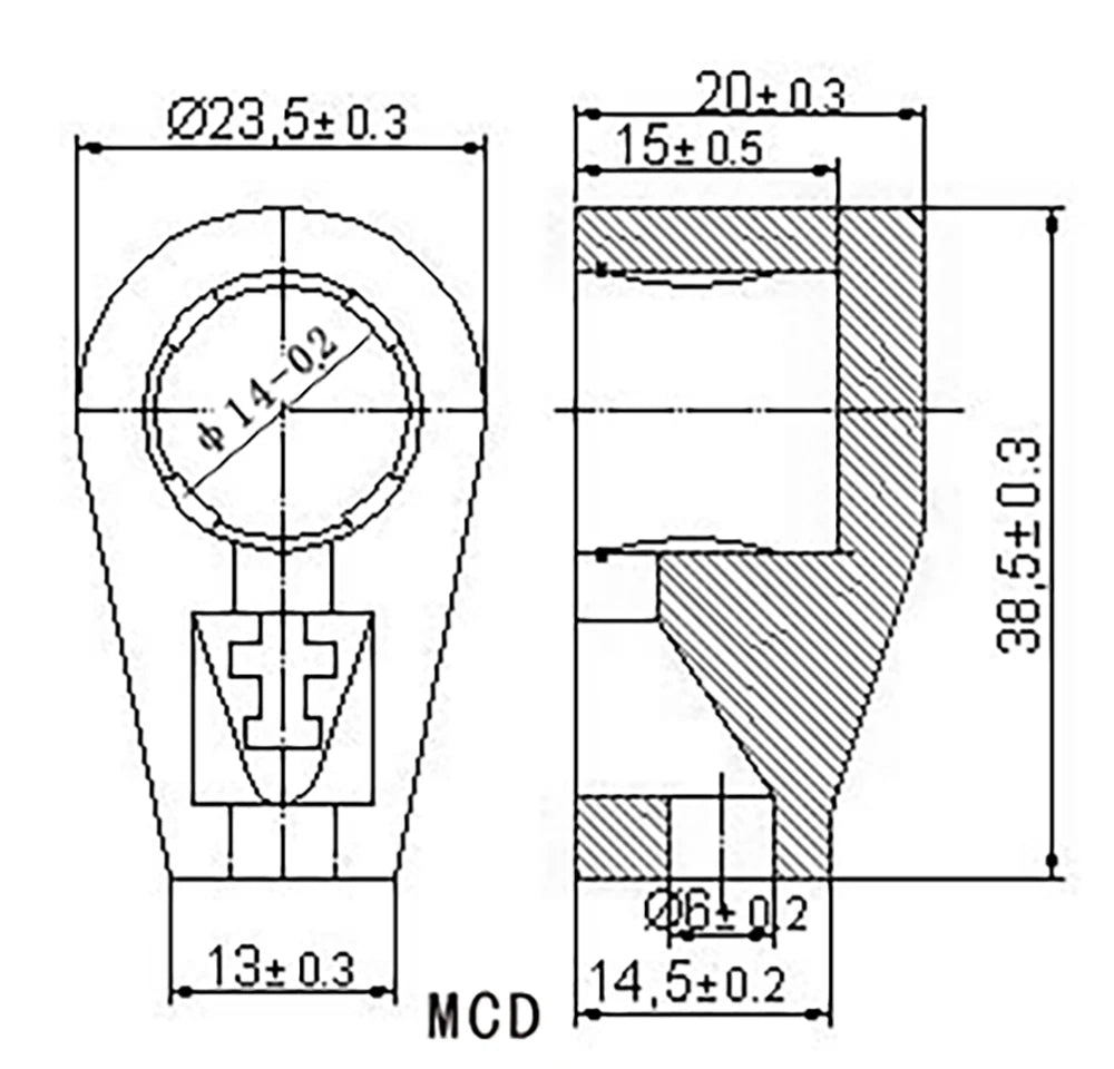 6.4mm 7.4mm 9mm 14mm Ceramic Vacuum Tube Anode Plate Grid Cap Hat For EL504 EL519 6P13P FU7 807 310A 845 6J1 805 811 572B FU29