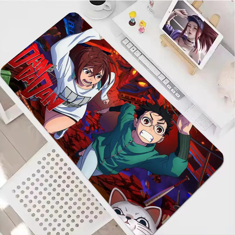 Dandadan Mouse Pad XXL Anime Extended Laptop Ayase Momo Takakura Ken Seiko teclado Mousepad Gaming Accessories Keyboard Desk Mat