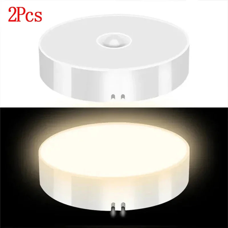 GGbingo-Motion Sensor^&^% LED Night Light USB /*Rechargeable-Kitchen Cabinet, Wardrobe Lamp# Staircase, Wireless Closet Light@@