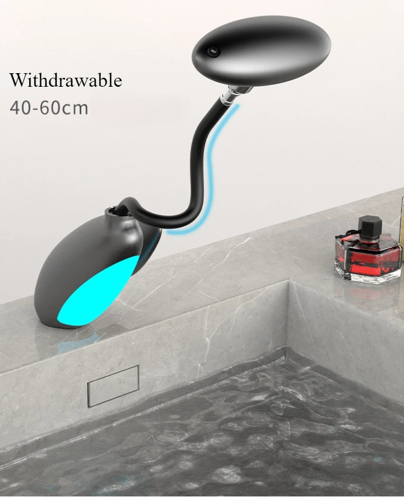Modern Basin Faucet with Four Water Flow Options, Hot and Cold Water Mixer, Bathroom Sink Tap Faucet
