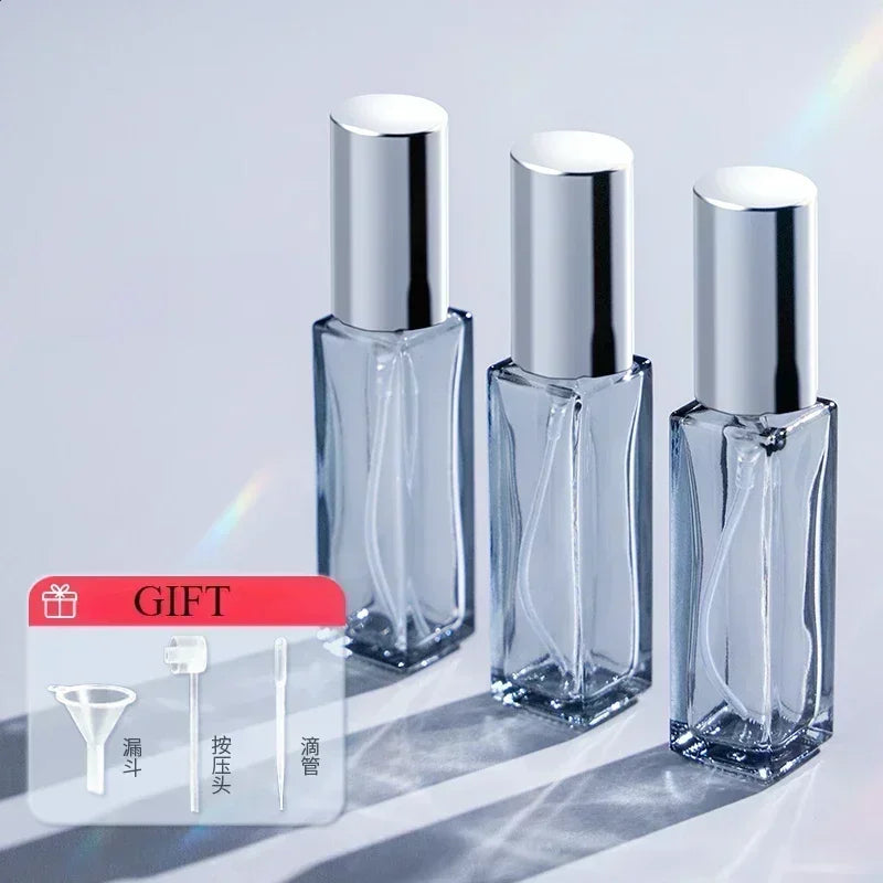 3PCS 10ml 20ml Perfume Spray Bottle Empty Glass Atomizer Travel Cosmetic Bottl Sample Vials Refillable Drop Shipping Wholesale