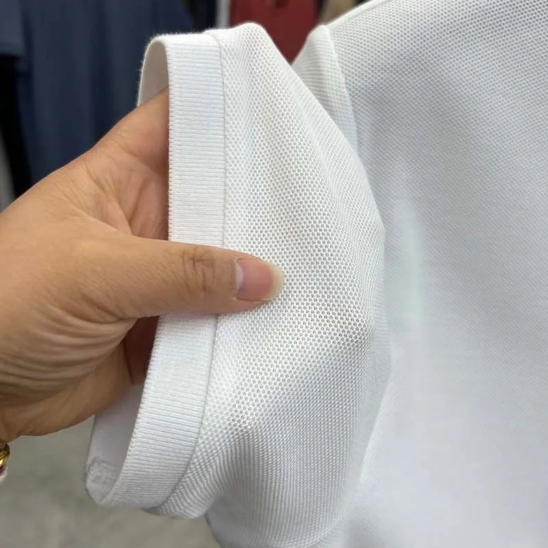 100% pure cotton high-end short sleeve men's polo shirt summer designer luxury brand embroidered Paul T-shirt fashion men's wear