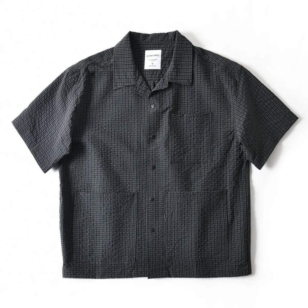 Summer Outdoor Shirt Men Short Sleeve Summer Streetwear Cleanfit Fashion Loose Casual Oversize Plaid Blouse Hawaiian Shirts
