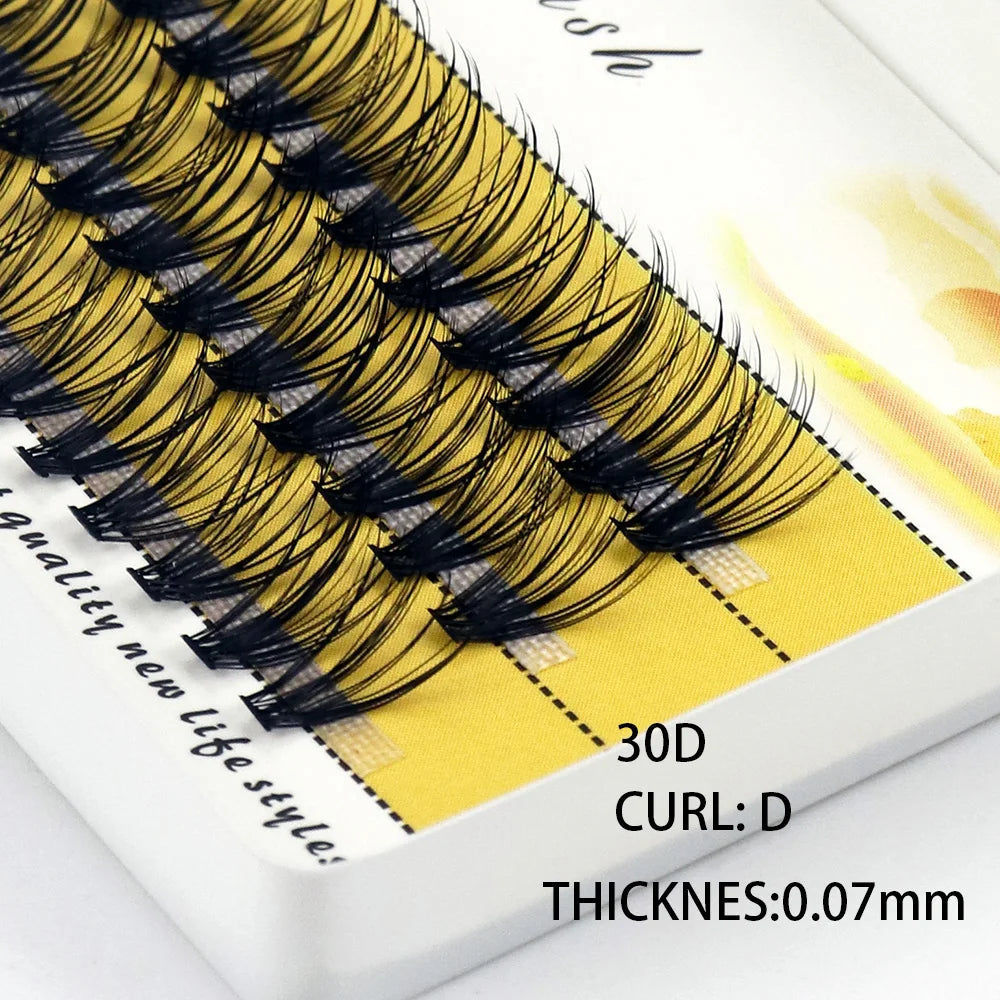 40/30/20D Cluster Mink Eyelashes Natural Eyelash Extension 1 Box/60 Bunches Indiviual Bunches Soft Box Makeup Lashes Wholesale