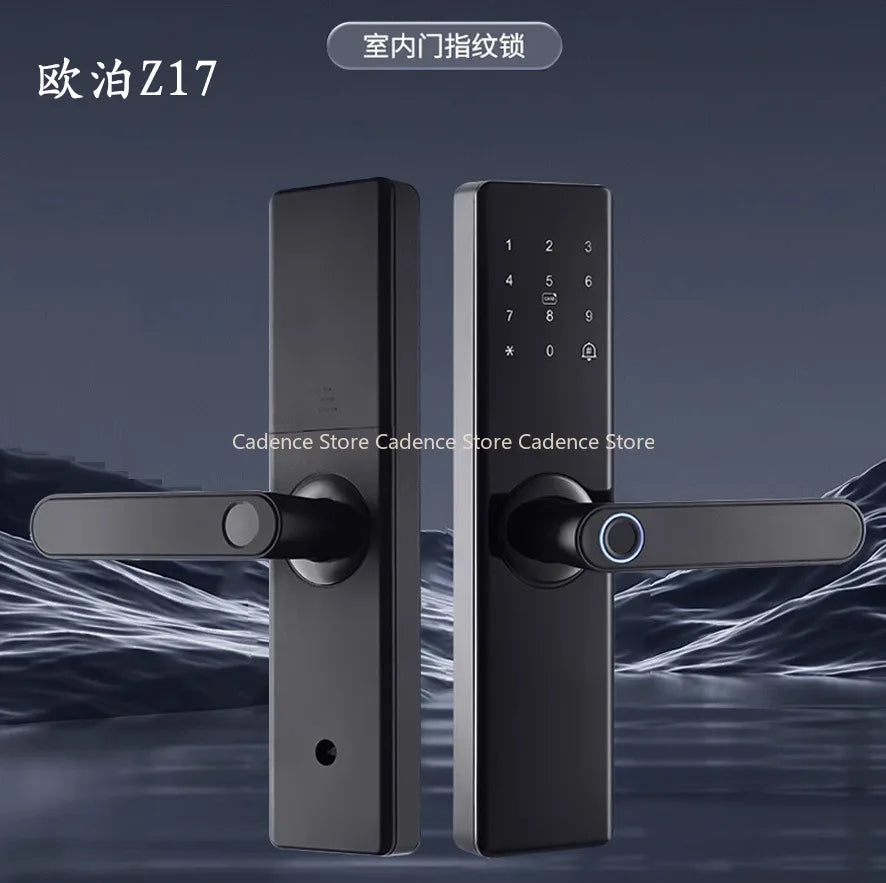 MOES Tuya ZigBee Smart Door Lock Indoor Password Fingerprint Remote Unlock Keycard Tamper Alarm Battery Powered Work With Alexa