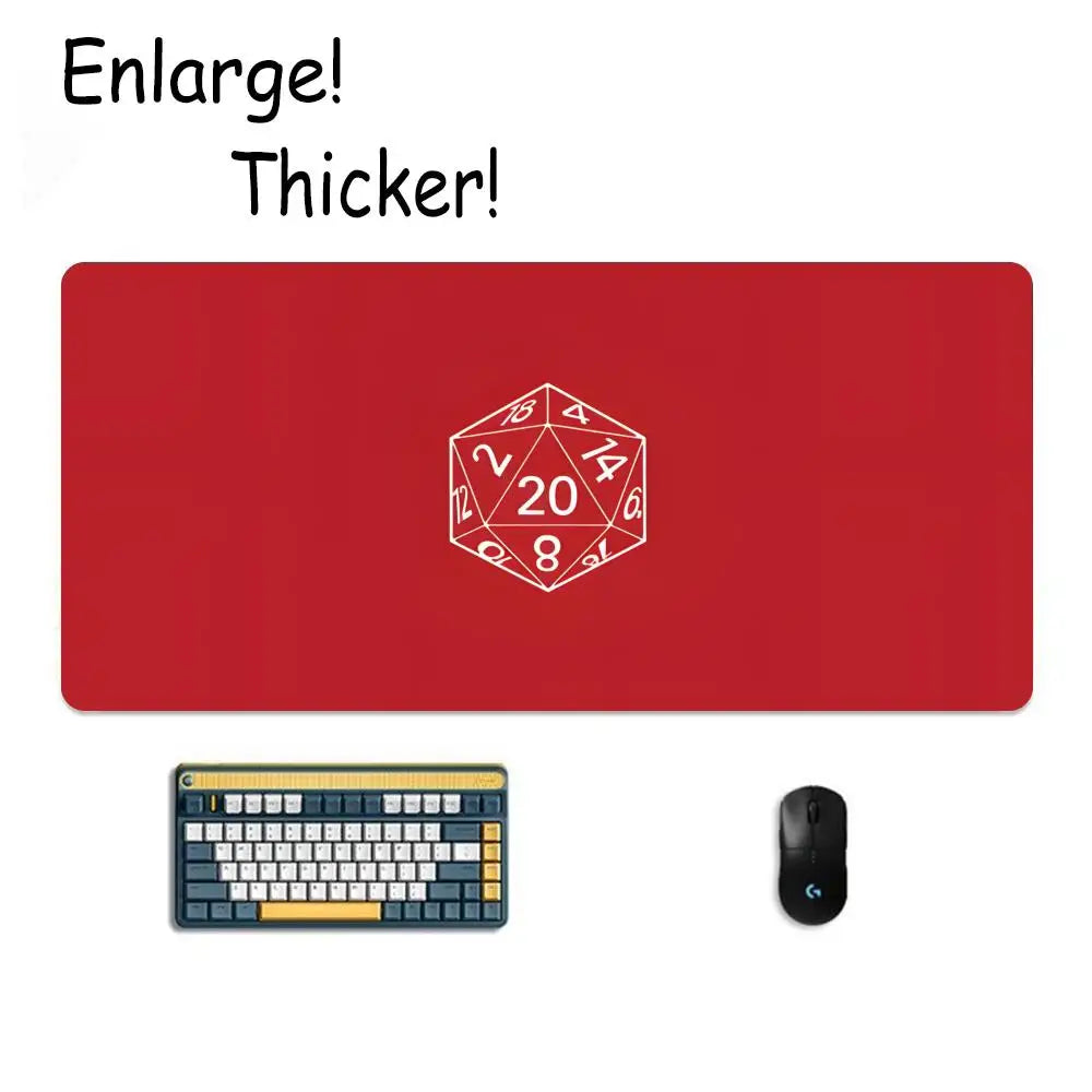 D&D D-Dungeon & Dragons Mouse Pad Tapetes de Mesa Teclado, Borracha Kawai, Tapete de Mesa Antiderrapante, XXL90x40cm