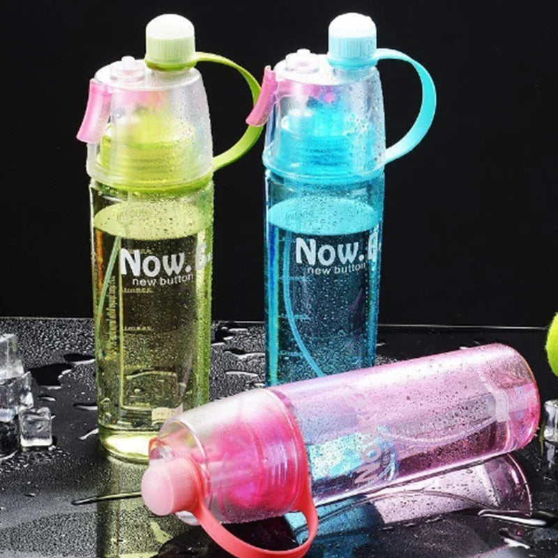 Sports Water Bottle Spray Cup Outdoor Portable Kettles Jug Large Capacity Men And Women 600ml