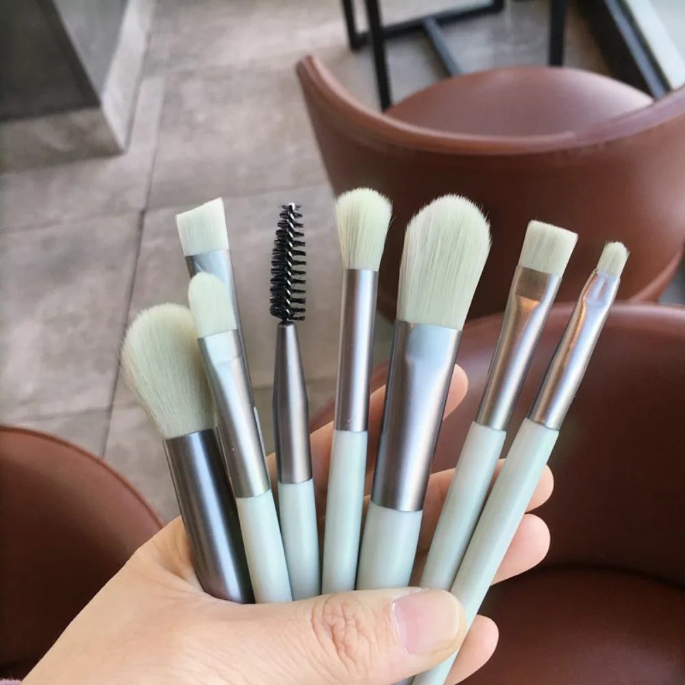 Makeup Brush Complete Set of Small 8 Beauty Tools Portable Set Eye Shadow Brush Foundation Make-up Brush Powder Blusher Brush