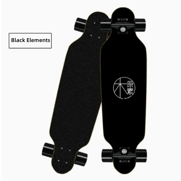 Korean Style Mini Dancing Four-Wheel Short Skateboard, Street Cruising Portable Commuter Skate Board for Adults Teenagers Boys