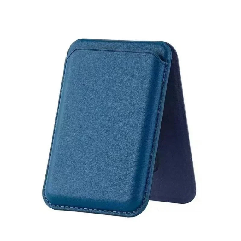 3 in 1 MagSafe Magnetic Leather Card Holder Foldable Phone Stand Wallet Case For iPhone 17 16 15 14 13 12 Pro Max Card Pocket