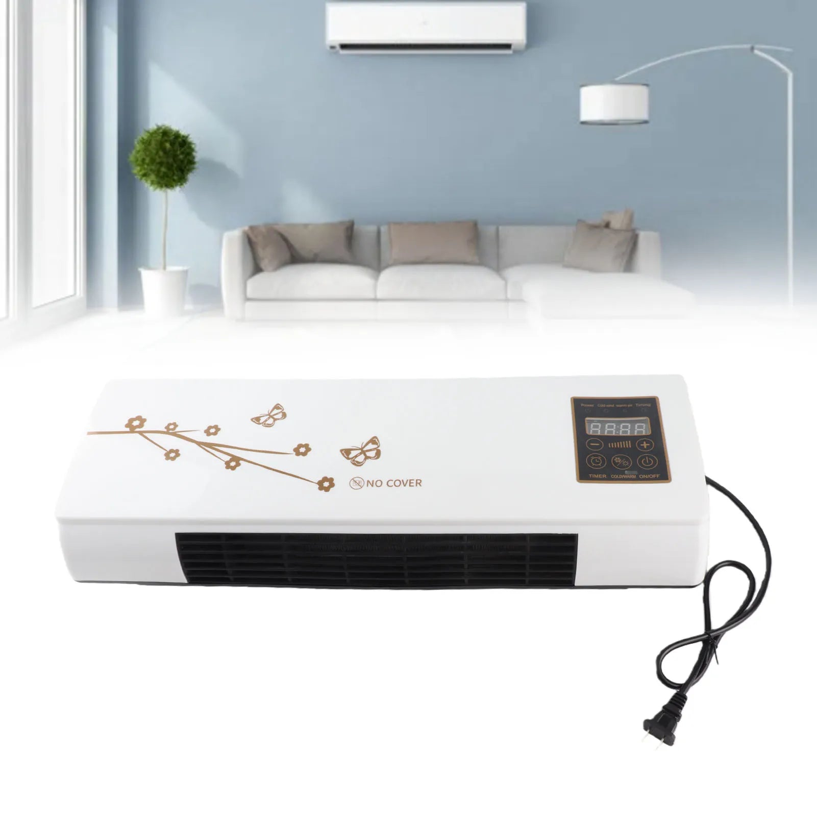 Air Heater Wall Mount Electric Heater for Bedroom Living Room