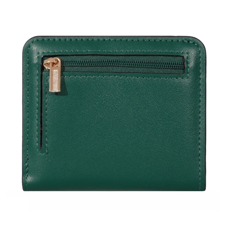 PU Minimalist Wallet - Snap Closure, Zip Pocket, Multifunctional Credit Card Holder, Casual Unisex Bag for Daily Use with
