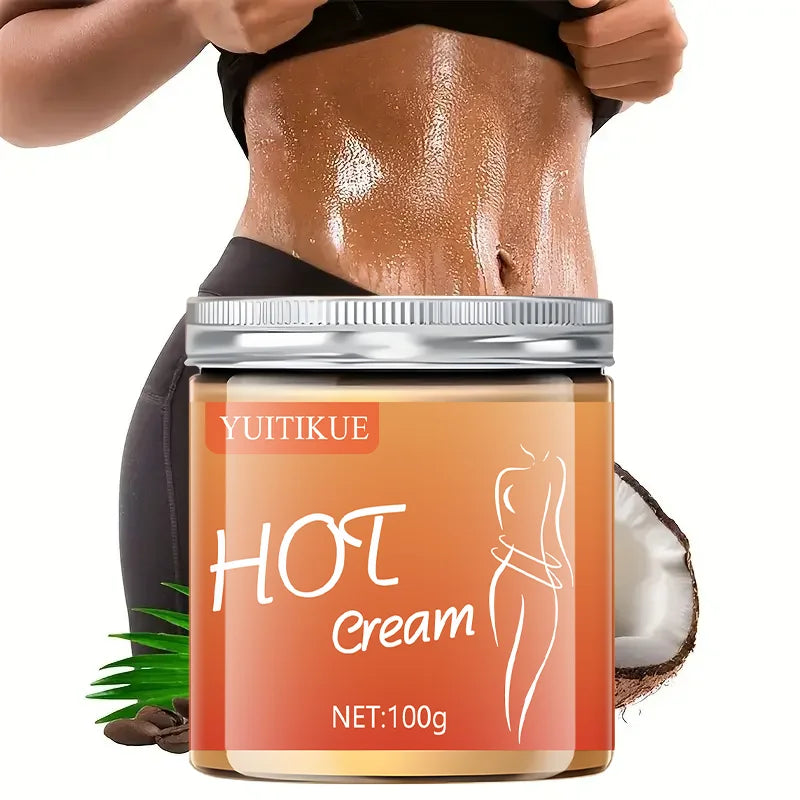 100g Body Moisturizing Hot Compress Massage Cream - Firms the skin, deeply moisturizes, contains curcumin, glycerin, elastin, tu