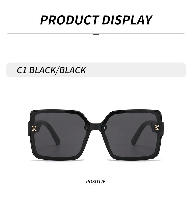 2026 New Fashion Glamour Sunglasses For Women And Men Stylish Oversize Designer Sun Glasses Square Unisex Shades UV400