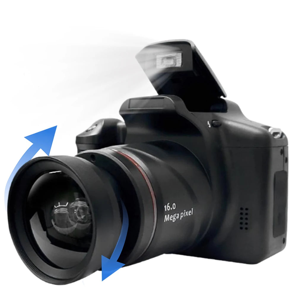 16MP Digital Camera with 2.4 Inch LCD Screen Camcorder 16X Digital Zoom Video Recorder for Photography