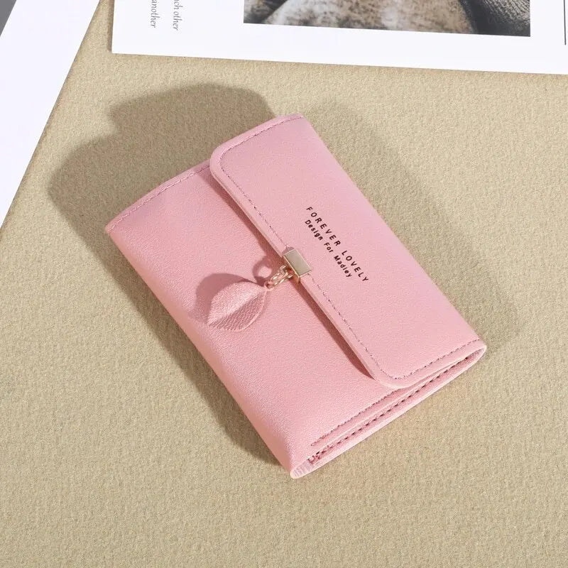 Trifold Clutch Coin Purse, Minimalist Credit Card Holder, Women's Casual Wallet