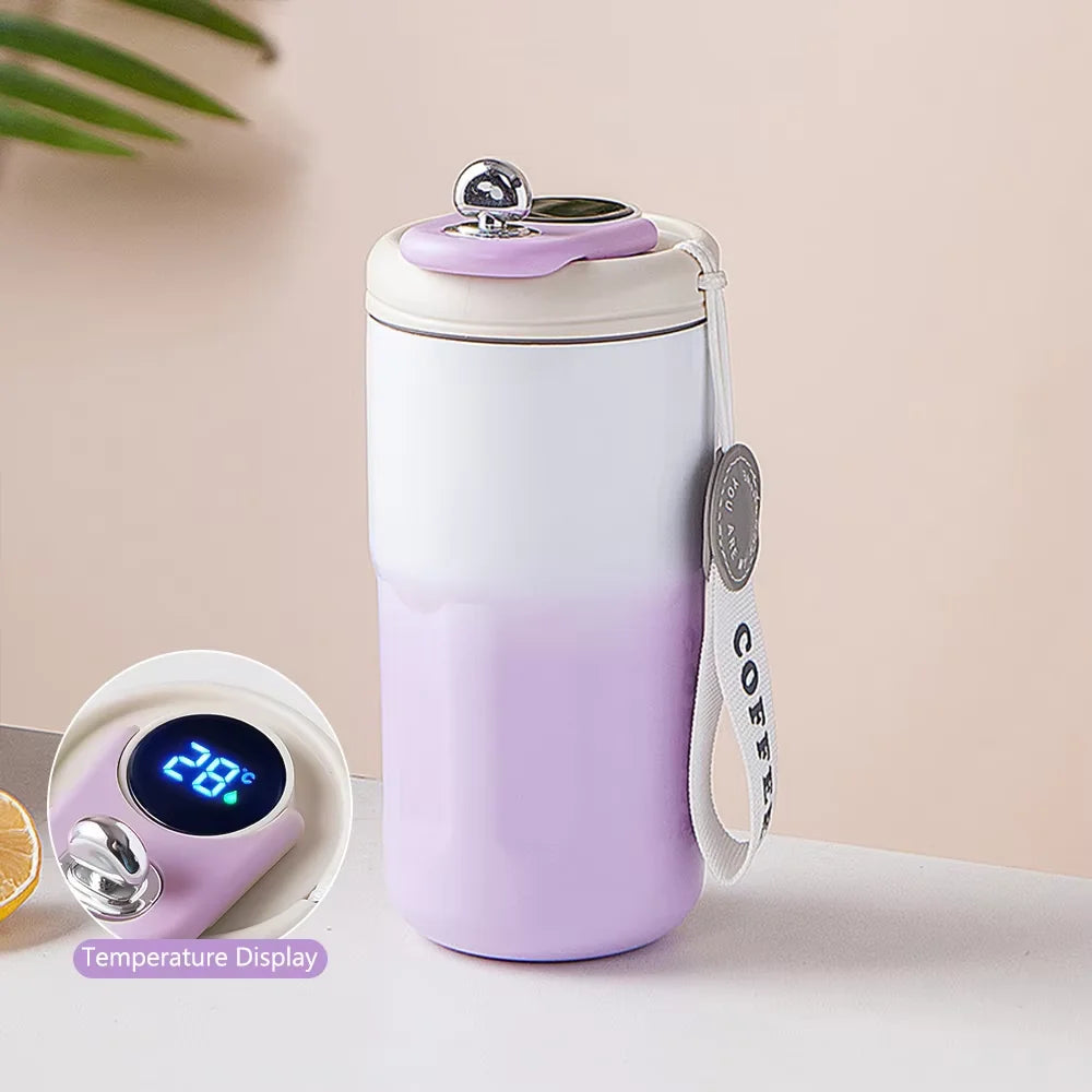 Smart Thermos Cup Bottle Water Digital LED Temperature Coffee Cup Stainless Steel Vacuum Cup Office Cup Business Drinking Mug