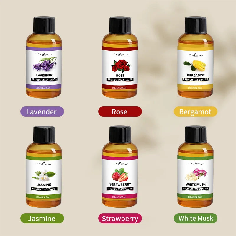Lavender Ginger Herbal Massage Oil 100ml - Coconut Chamomile Infused, Hair Care & Full Body Massage, Relaxing Meridian Oil, Natu
