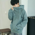 Korean Loose Turtleneck Men's Hooded 2025 New Spring and Autumn Trendy Velvet Jacket