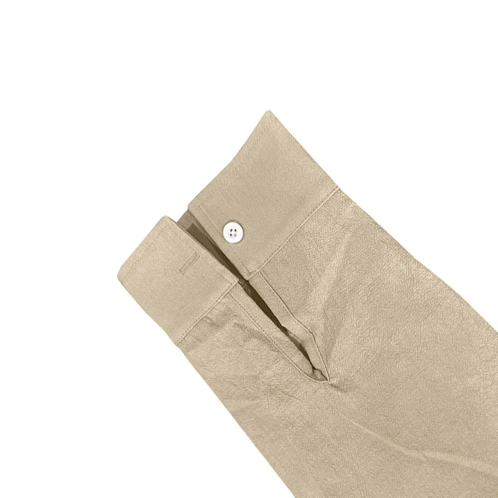 Tracksuit 2025 Seasons Linen Men's Casual Loose Breathable Long sleeved Pants Shirt Beach Set in Stock Male  Clothing Big Size