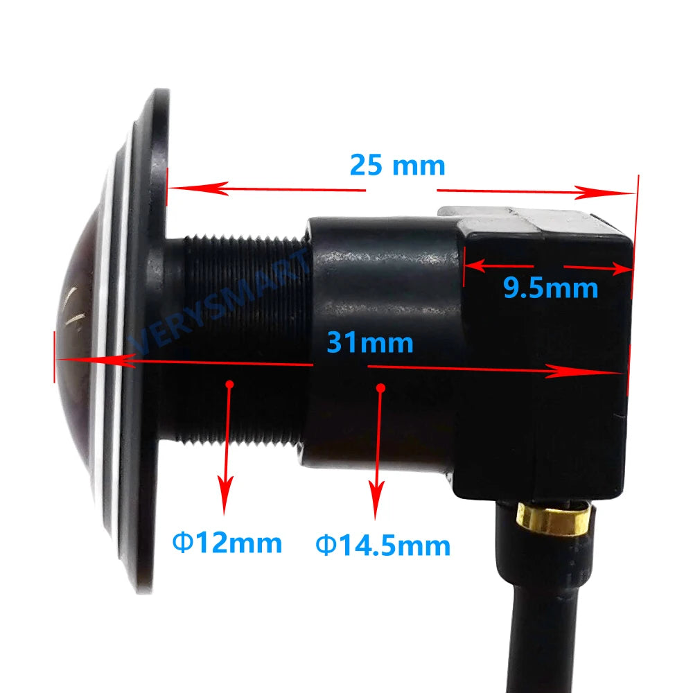 Mini AHD CCTV Camera HD 160 Degree Wide Angle Fisheye Lens 2MP Micro Security Video Camera for 1080P AHD Camera System