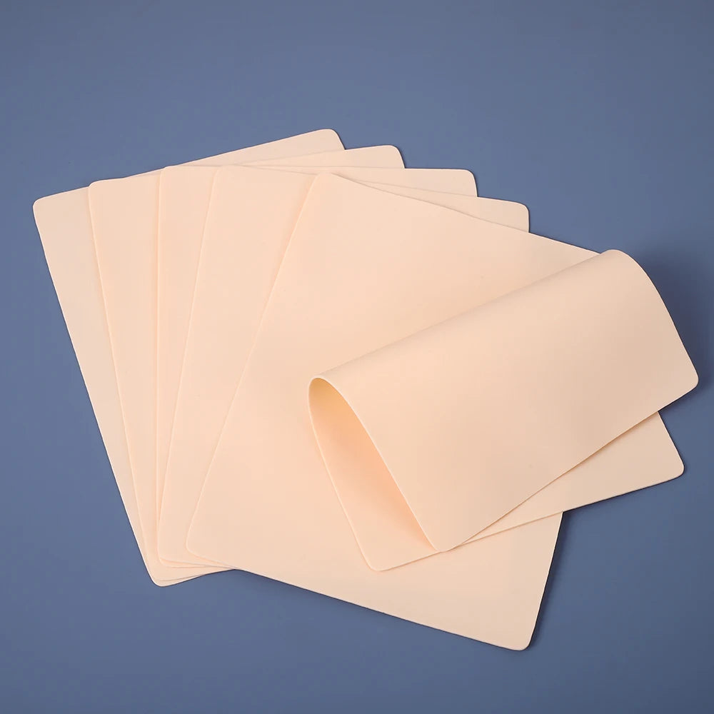 20/10/5/3/1PCS Tattoo Practice Skin Blank Fake Tattoo Skin Synthetic Leather for Permanent Makeup Tattoo Beginner Exercise Tool