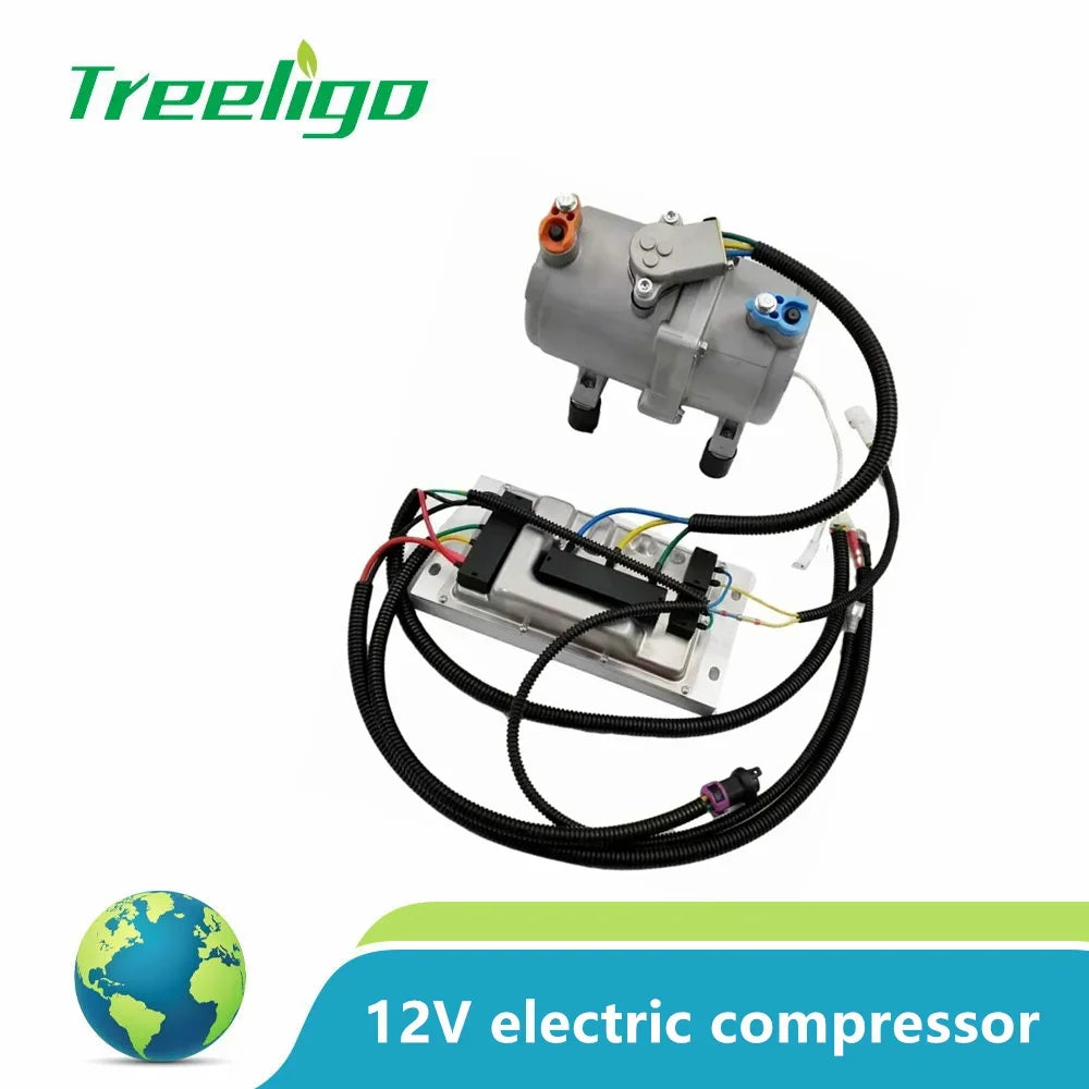 12V 24V With Control Panel Car Electric Air Conditioner A/C Air Conditioning Compressor For Truck Bus Automotive Boat Tractor