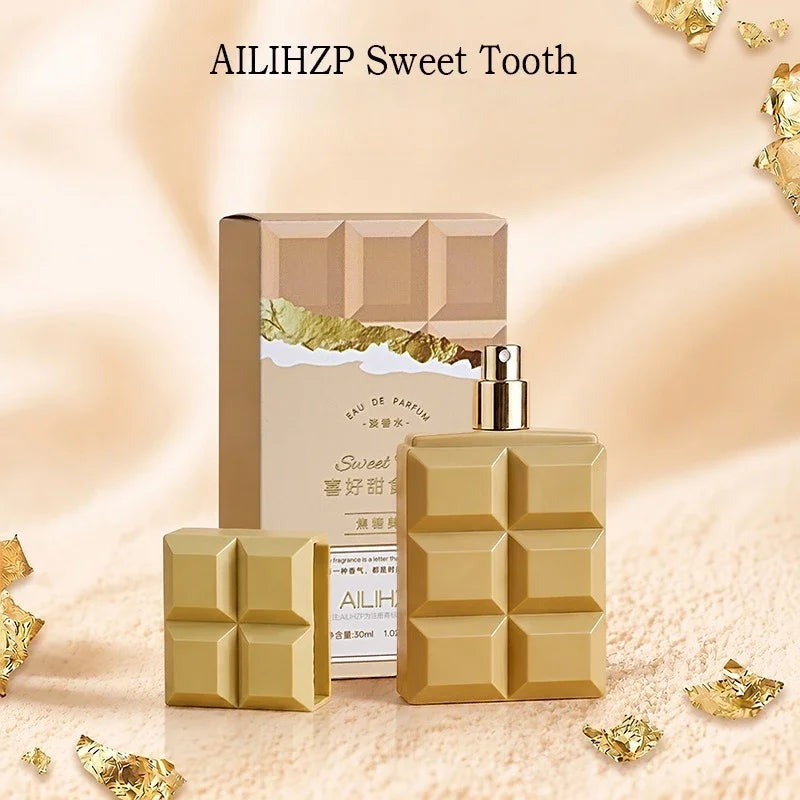 Sweet Chocolate Unisex Perfume 75ml Sweet Fragrance Long-lasting Scent Body Spray Creative Design Must-have For Daily Commutes