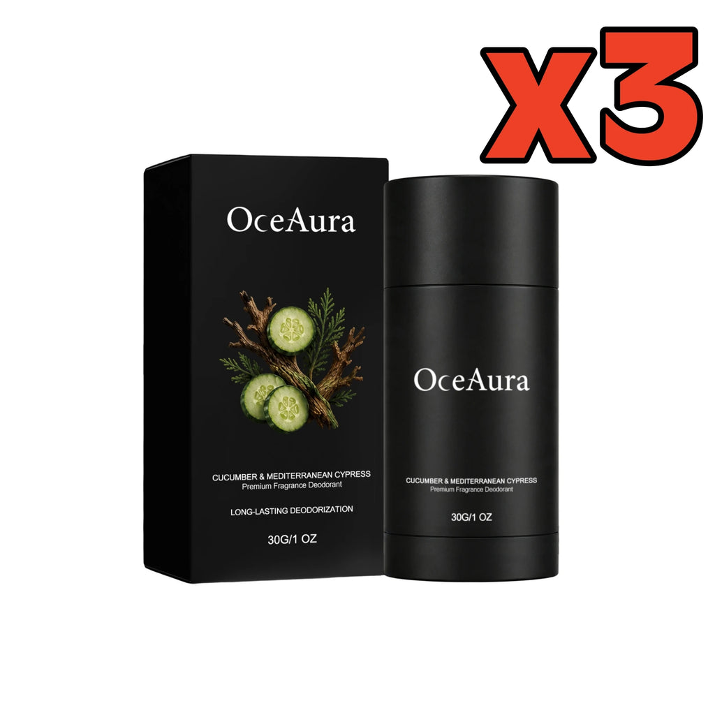 Fresh Woody Deodorant Stick Cucumber Cypress Fragrance Unisex Underarm Care Travel Use Long Lasting Odor Control Body Balm Stick